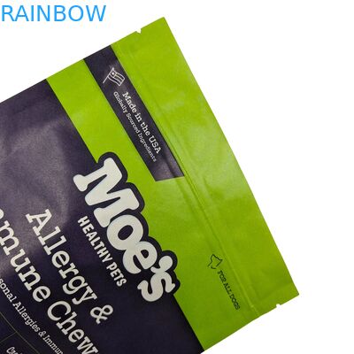 কাস্টম জিপলক ম্যাট বায়োডেগ্রেডেবল ব্যাগ অ্যালুমিনিয়াম ফয়েল পুনরায় সিলযোগ্য খাদ্য গ্রেড কফি মটরশুটি চা বাদাম স্ন্যাক ডয়প্যাক