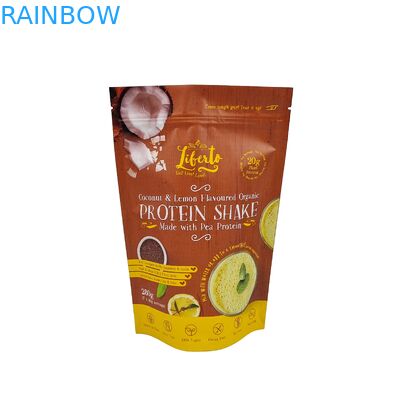 কাস্টম মুদ্রিত অ্যালুমিনিয়াম ফয়েল জিপলক পাউডার প্যাকেজিং জন্য প্লাস্টিকের ব্যাগ জিপলক স্ট্যান্ড আপ পকেট