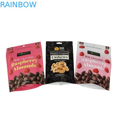 উচ্চ মানের তাপ সীল স্ন্যাক ব্যাগ কাস্টম অ্যালুমিনিয়াম ফয়েল জিপার স্ট্যান্ড আপ প্লাস্টিক প্যাকেজিং জিপলক ব্যাগ