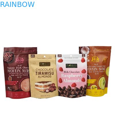 উচ্চ মানের তাপ সীল স্ন্যাক ব্যাগ কাস্টম অ্যালুমিনিয়াম ফয়েল জিপার স্ট্যান্ড আপ প্লাস্টিক প্যাকেজিং জিপলক ব্যাগ