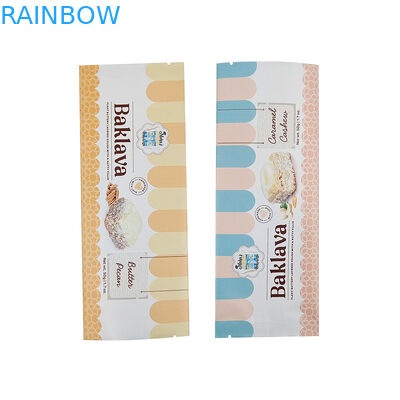 পাইকারি খাদ্য গ্রেড কাস্টম মুদ্রিত ফ্ল্যাট ব্যাগ প্যাকেজ প্যাকেজিং কম MOQ জৈব বিভাজ্য ব্যাগ sachet