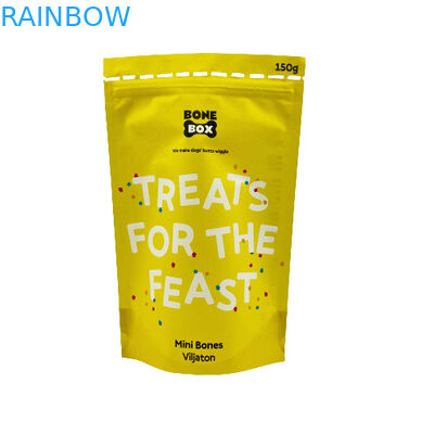 ফুড গ্রেড ক্রাফ্ট পেপার প্যাকেজ জৈববিন্যাসযোগ্য জিপলক স্ট্যান্ড আপ প্যাকেজিং