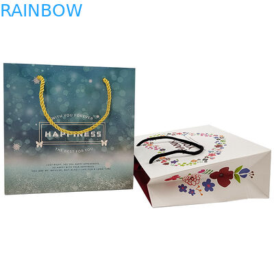 কাস্টমাইজড শপিং পেপার ব্যাগ লোগো মুদ্রিত পুনর্ব্যবহারযোগ্য বায়োডেগ্রেডেবল বাদামী প্লেইন প্যাকিং কার্পেট পেপার ব্যাগ সঙ্গে বাঁকা Ha