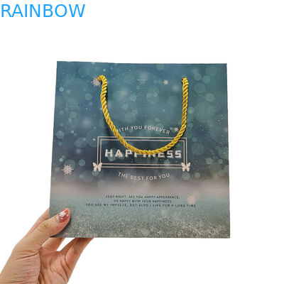 কাস্টমাইজড শপিং পেপার ব্যাগ লোগো মুদ্রিত পুনর্ব্যবহারযোগ্য বায়োডেগ্রেডেবল বাদামী প্লেইন প্যাকিং কার্পেট পেপার ব্যাগ সঙ্গে বাঁকা Ha