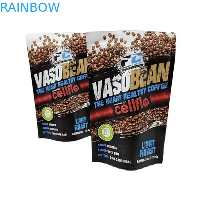 কাস্টমাইজড মুদ্রণ ছোট MOQ স্ট্যান্ড আপ কফি নমুনা প্যাকেট গন্ধ প্রতিরোধী ফয়েল প্যাকেট