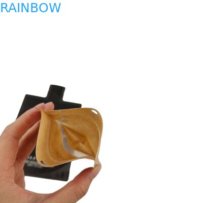 সমতল গন্ধ প্রতিরোধী ধাতব ফয়েল বাদাম মাইলার নিরাময় সীল ব্যাগ ব্যাগ ঝুলন্ত গর্ত সঙ্গে ঠান্ডা উইন্ডো টেক্সচার তিন পাশ সীল ব্যাগ