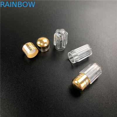 অষ্টভুজ স্টাইলের প্লাস্টিকের ওষুধের পাত্রে ধাতব স্পাউট দিয়ে পুরুষ বর্ধনশীল পিলের জন্য