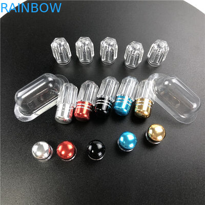 অষ্টভুজ স্টাইলের প্লাস্টিকের ওষুধের পাত্রে ধাতব স্পাউট দিয়ে পুরুষ বর্ধনশীল পিলের জন্য