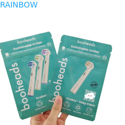 বায়োডেগ্রেডেবল ব্যাগ জন্য শরীরের লোশন স্নান লবণ ঝরনা জেল খাদ্য প্যাকেজিং ব্যাগ জিপ লক স্ট্যান্ড আপ পকেট