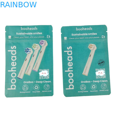 বায়োডেগ্রেডেবল ব্যাগ জন্য শরীরের লোশন স্নান লবণ ঝরনা জেল খাদ্য প্যাকেজিং ব্যাগ জিপ লক স্ট্যান্ড আপ পকেট