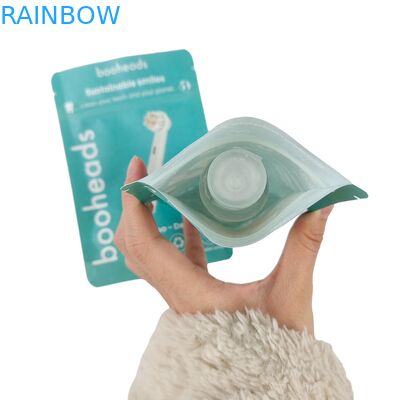 বায়োডেগ্রেডেবল ব্যাগ জন্য শরীরের লোশন স্নান লবণ ঝরনা জেল খাদ্য প্যাকেজিং ব্যাগ জিপ লক স্ট্যান্ড আপ পকেট