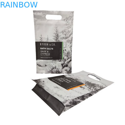 নীচের গ্যাসেট প্লাস্টিকের জিপ ব্যাগ প্লাস্টিকের বর্গক্ষেত্র সমতল নীচের ব্যাগ খাদ্য প্যাকেজিং সাইড সিল হ্যান্ডেল সহ পোষা প্রাণী খাদ্য ব্যাগ