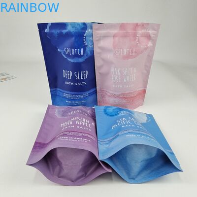 কাস্টমাইজড 500pcs 1000pcs Low Moq জিপার লক ফুড ক্যান্ডি প্যাকেজিং কাস্টম ডিজিটাল প্রিন্টিং রিসেল স্ট্যান্ড আপ পকেট