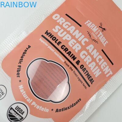 কাস্টম লোগো ফুড প্যাকেজিং গন্ধ প্রতিরোধী জিপ স্ব সিল স্ট্যান্ড আপ পকেট ম্যাট ফিনিস ধাতব প্রভাব মুদ্রিত স্ট্যান্ড আপ জিপ