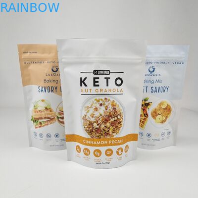 কাস্টম মুদ্রিত স্ট্যান্ড আপ জিপ লক প্লাস্টিকের ব্যাগ কফি চা জন্য মাইলার পকেট মিষ্টি চকলেট বার খাদ্য প্যাকেজিং মাইলার ব্যাগ