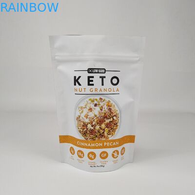 কাস্টম লেমিনেটেড অ্যালুমিনিয়াম ফয়েল জিপ লক ব্যাগ স্ট্যান্ড আপ পকেট ম্যাট রেড প্যাকেজিং পকেট সঙ্গে গন্ধ প্রুফ জিপার জন্য কফি