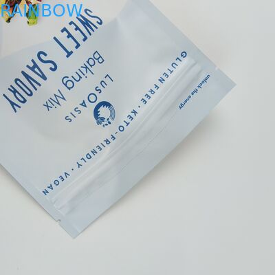 কাস্টম লেমিনেটেড অ্যালুমিনিয়াম ফয়েল জিপ লক ব্যাগ স্ট্যান্ড আপ পকেট ম্যাট রেড প্যাকেজিং পকেট সঙ্গে গন্ধ প্রুফ জিপার জন্য কফি