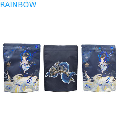 উচ্চ মানের কাস্টমাইজড পুনরায় ব্যবহারযোগ্য জিপার প্লাস্টিক প্যাকেজিং ব্যাগ চকোলেট বাদাম প্রোটিন বার নরম স্পর্শ মাইলার ব্যাগ জন্য