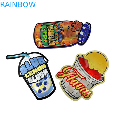 পুনর্ব্যবহারযোগ্য বিশেষ কাস্টম আকারের ডাই কাট 7 14 28g গামিজ শিশু প্রতিরোধী অ্যালুমিনিয়াম ফয়েল ক্যান্ডি মাইলার ব্যাগ