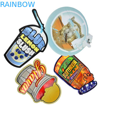 পুনর্ব্যবহারযোগ্য বিশেষ কাস্টম আকারের ডাই কাট 7 14 28g গামিজ শিশু প্রতিরোধী অ্যালুমিনিয়াম ফয়েল ক্যান্ডি মাইলার ব্যাগ