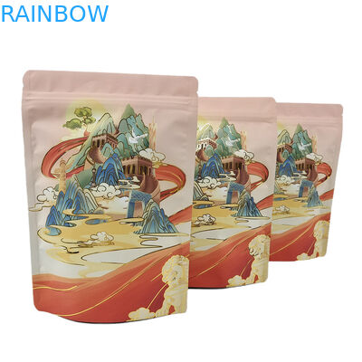 কাস্টম মুদ্রিত পুনরায় ব্যবহারযোগ্য লোগো সহ গন্ধ প্রতিরোধী ব্যাগ ডিজিটাল প্রিন্ট অ্যালুমিনিয়াম ফয়েল নরম স্পর্শ মাইলার ব্যাগ