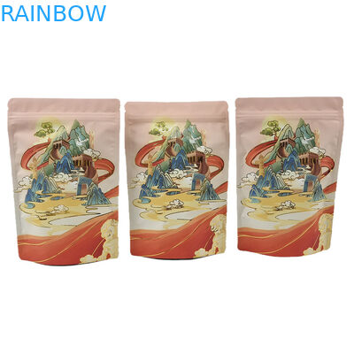 কাস্টম মুদ্রিত পুনরায় ব্যবহারযোগ্য লোগো সহ গন্ধ প্রতিরোধী ব্যাগ ডিজিটাল প্রিন্ট অ্যালুমিনিয়াম ফয়েল নরম স্পর্শ মাইলার ব্যাগ