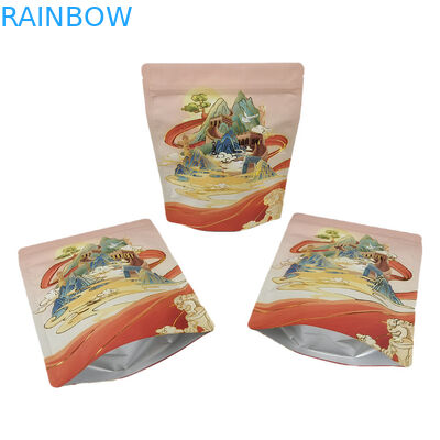 কাস্টম স্ট্যান্ড আপ প্যাকেজ সঙ্গে জিপার জন্য খাদ্য অ্যালুমিনিয়াম ফয়েল নরম স্পর্শ মাইলার ব্যাগ জন্য শুকনো ফল স্ন্যাক মিষ্টি