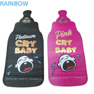 কাস্টম মুদ্রিত 3.5g অনন্য বিশেষ ডাই কাট অনিয়মিত আকৃতির মাইলার ব্যাগ সিল 8th গন্ধ প্রতিরোধক বিশেষ Cali Mylar ব্যাগ