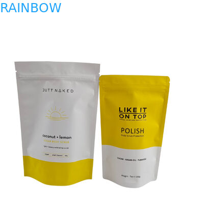 ম্যাট মুদ্রিত পুনরায় বন্ধযোগ্য প্যাকেজিং ব্যাগ জিপ লক প্লাস্টিক স্নান লবণ শরীরের স্ক্রাবিং স্ট্যান্ডিং আপ পকেট জিপার সঙ্গে