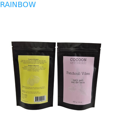 স্পা স্নান সোয়াগ স্ক্রাব লবণ প্যাকেজ ব্যাগ স্ট্যান্ড আপ জিপার প্লাস্টিকের ব্যাগ সাবান সমুদ্র লবণ স্নান পণ্য প্যাকেজিং ব্যাগ