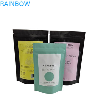 স্পা স্নান সোয়াগ স্ক্রাব লবণ প্যাকেজ ব্যাগ স্ট্যান্ড আপ জিপার প্লাস্টিকের ব্যাগ সাবান সমুদ্র লবণ স্নান পণ্য প্যাকেজিং ব্যাগ