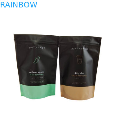 কাস্টম লোগো প্রিন্টিং জিপলক পকেট বডি স্ক্রাব সাবান বাথ বোমা প্যাকেজিং অ্যালুমিনিয়াম ফয়েল পকেট প্লাস্টিকের জিপার বাথ স্যাল্ট ব্যাগ