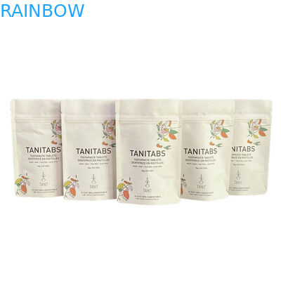 কাস্টম ওয়াটারপ্রুফ বায়োডেগ্রেডেবল প্লা Kraft কাগজ Ziplock ব্যাগ Zipper ব্যাগ স্ট্যান্ড আপ পকেট