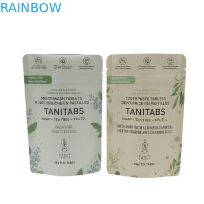 খাদ্য প্যাকেজিংয়ের জন্য পকেট জৈববিন্যাসযোগ্য স্ট্যান্ড আপ প্লাস্টিকের জিপার অ্যালুমিনিয়াম ফয়েল প্যাকেজিং কাস্টম ম্যাট ব্যাগ জৈববিন্যাসযোগ্য