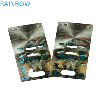 গামি বিয়ার প্যাকেজিং পুরুষ যৌন বর্ধন পিল বুদবুদ কাগজ কার্ড প্যাকেজিং