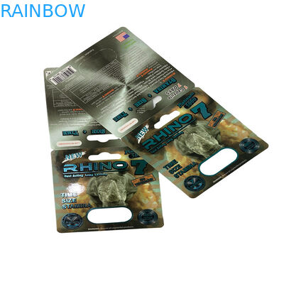 গামি বিয়ার প্যাকেজিং পুরুষ যৌন বর্ধন পিল বুদবুদ কাগজ কার্ড প্যাকেজিং