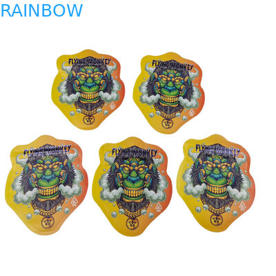 কাস্টম জিপলক বিশেষ আকৃতির প্লাস্টিকের শিশু প্রতিরোধী গন্ধ প্রতিরোধী ক্যান্ডি ব্যাগ মাইলার প্যাক 3.5g 7g কাস্টম আকৃতির মাইলার ব্যাগ