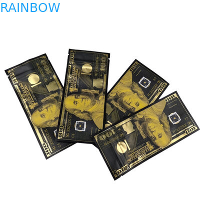 কাস্টম প্রিন্টিং ব্যাগ মাইলার গন্ধ প্রতিরোধী স্ট্যান্ড আপ ব্যাগ মিষ্টি খাদ্য প্যাকেজিং 3.5g উইন্ডো সহ মাইলার জিপলক ব্যাগ