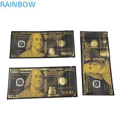 কাস্টম প্রিন্টিং ব্যাগ মাইলার গন্ধ প্রতিরোধী স্ট্যান্ড আপ ব্যাগ মিষ্টি খাদ্য প্যাকেজিং 3.5g উইন্ডো সহ মাইলার জিপলক ব্যাগ