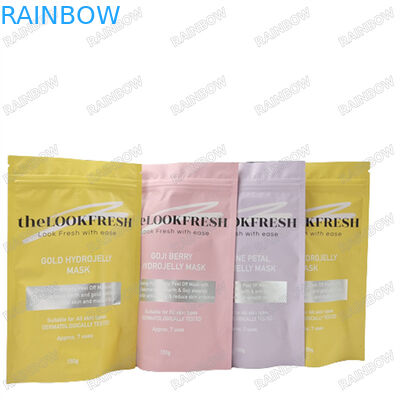 লোগো কাস্টম মুদ্রণ শরীরের স্ক্রাব জন্য পুনরায় ব্যবহারযোগ্য ব্যাগ জলরোধী নমুনা জিপ লক সঙ্গে স্ট্যান্ড আপ পকেট