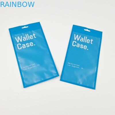 থ্রি সাইড সিলিং জিপার ফ্ল্যাট ওয়ালেট কেস ফোন কেস প্লাস্টিকের প্যাকেজিং ব্যাগ