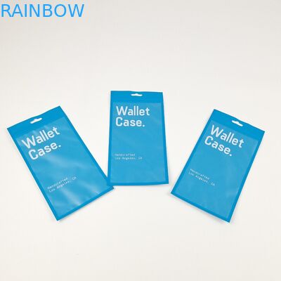থ্রি সাইড সিলিং জিপার ফ্ল্যাট ওয়ালেট কেস ফোন কেস প্লাস্টিকের প্যাকেজিং ব্যাগ