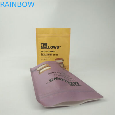 কাস্টম মুদ্রিত বায়োডেগ্রেডেবল ক্রাফট কাগজ ব্যাগ খাদ্য গ্রেড স্ট্যান্ড আপ জিপ লক প্যাকেজিং ব্যাগ