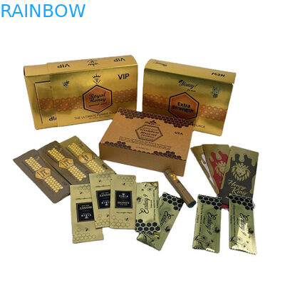 কারখানার সরাসরি বিক্রয় মধু ব্যাগ এবং বক্স স্পট ইউভি কাস্টম লোগো মুদ্রণ সঙ্গে বিলাসবহুল মধু বক্স প্যাকেজিং