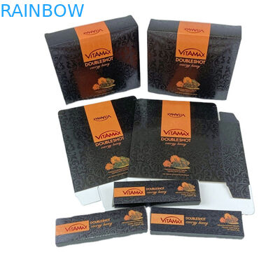 কারখানার সরাসরি বিক্রয় মধু ব্যাগ এবং বক্স স্পট ইউভি কাস্টম লোগো মুদ্রণ সঙ্গে বিলাসবহুল মধু বক্স প্যাকেজিং