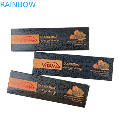 কারখানার সরাসরি বিক্রয় মধু ব্যাগ এবং বক্স স্পট ইউভি কাস্টম লোগো মুদ্রণ সঙ্গে বিলাসবহুল মধু বক্স প্যাকেজিং