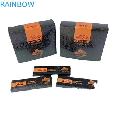 গরম বিক্রয় খালি কালো বুল মধু প্লাস্টিকের প্যাকেজিং ব্যাগ সঙ্গে প্রদর্শন বাক্স মাইলার ব্যাগ মধু তরল স্যাকেট প্যাকেজিং