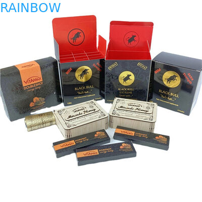 গরম বিক্রয় গণ্ডার মধু মুদ্রিত মিনি পিল পকেট লেন্সিকুলার 3 ডি গণ্ডার কার্ড প্রদর্শন বাক্স মধু প্যাকেট প্যাকেজিং