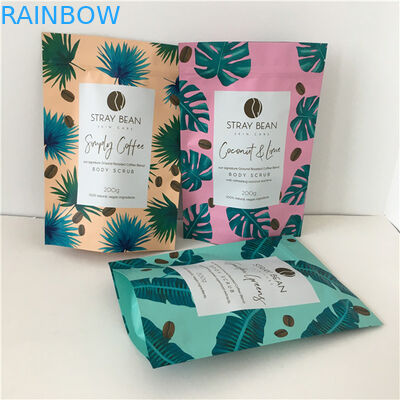 কফি বডি স্ক্রাব প্যাকেজিং ব্যাগগুলির জন্য গ্রাভ্যাচার প্রিন্টিং অ্যালুমিনিয়াম ফয়েল ব্যাগিং