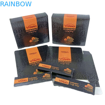 বিলাসবহুল কাগজ কার্ডবোর্ড মধু জার বোতল প্যাকেজিং কালো মার্জিত corrugated মধু বাক্স প্যাকেজিং